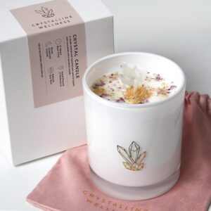 Crystalline Candle- Clear Quartz