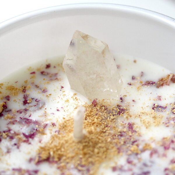 Crystalline Candle- Clear Quartz - Image 3
